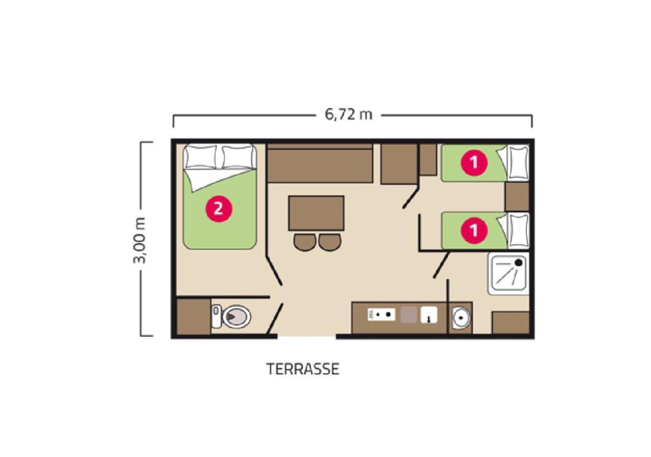 Camping Signol Boyardville Habitación foto
